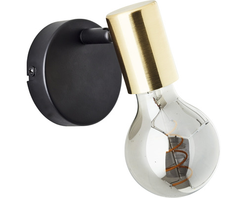 Wandleuchte mit Metallfassung und Leuchtmittel