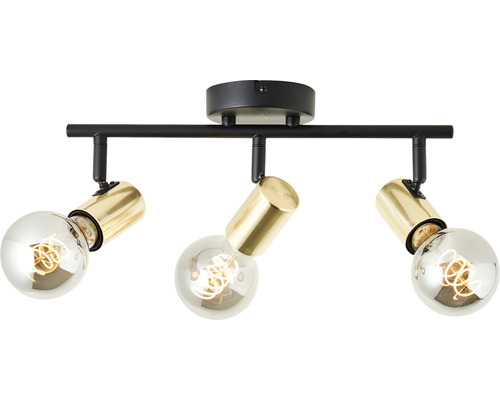Plafonnier avec trois lampes, en métal