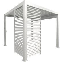 Pergola autoportante avec lamelles réglables pour le jardin