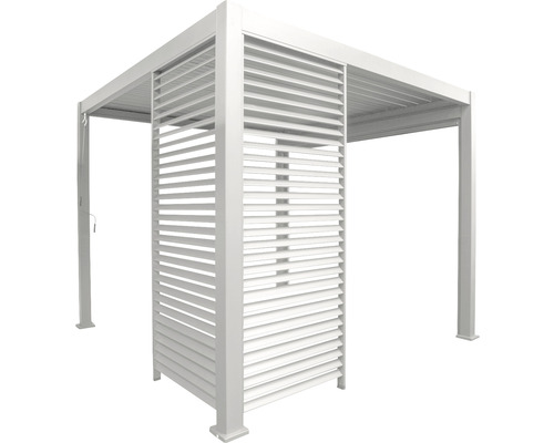 Pergola autoportante avec lamelles réglables pour le jardin