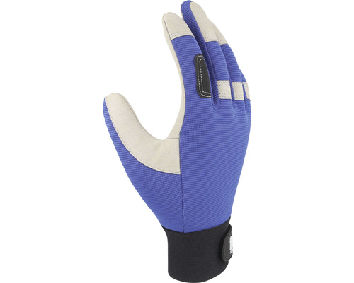Gant de travail bleu avec doigts renforcés