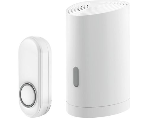 Trust Smart ACDB-9000AC Kit sonnette de porte sur batterie + bouton-pression Sonnette sans fil avec récepteur