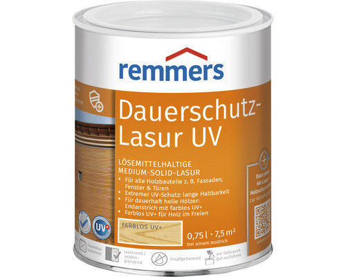 Lasure de protection anti-UV longue durée Remmers incolore 750 ml
