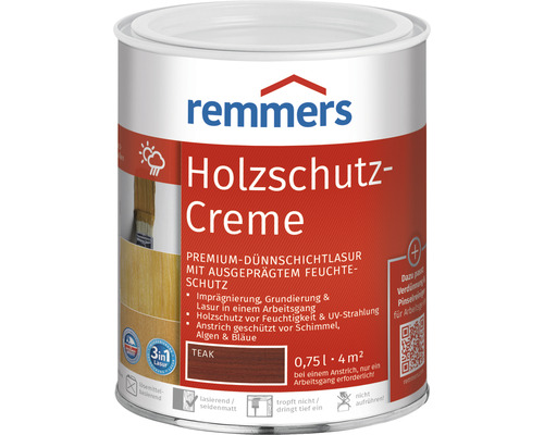 Crème de protection du bois Remmers teck 750 ml