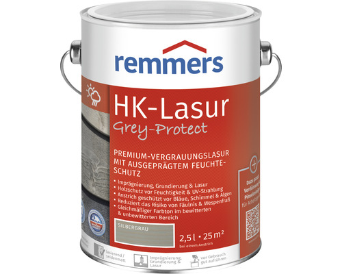 Remmers HK-Lasur grey protect silbergrau 2,5 l
