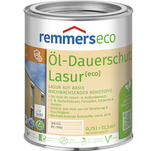 Lasure de protection longue durée à l'huile Remmers eco blanc 750 ml-thumb-0