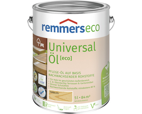 Peinture à l'huile pour bois universelle Remmers eco incolore 5 l