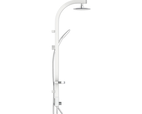 Colonne de douche avec douche de tête et douchette à main