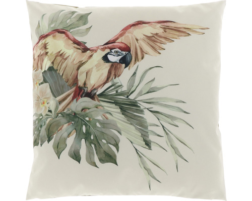 Outdoor Kissen Papagei grün rot 45x45 cm