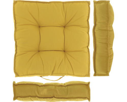 Galette de chaise Unique Living jaune