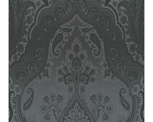 Papier peint intissé 38708-5 ornement baroque noir