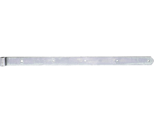 Gond de volet type 6 forme droite, semi-lourd, 700 x 13 x 40 mm galvanisé, passivation couche épaisse