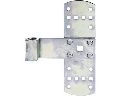 Penture de milieu type 50 160 x 50 x 13 mm galvanisé, passivation couche épaisse Penture de portail métallique avec trous de fixation