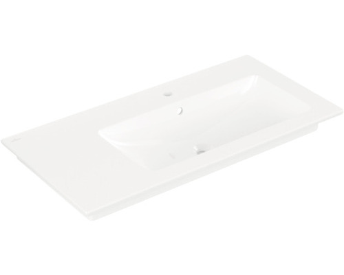 Vasque pour meuble Villeroy & Boch Venticello tablette à gauche 100 x 50 cm blanc 4134L101