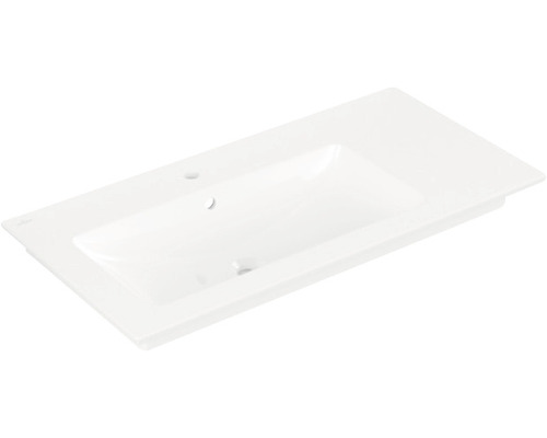 Vasque pour meuble Villeroy & Boch Venticello tablette à droite 100 x 50 cm blanc 4134L101