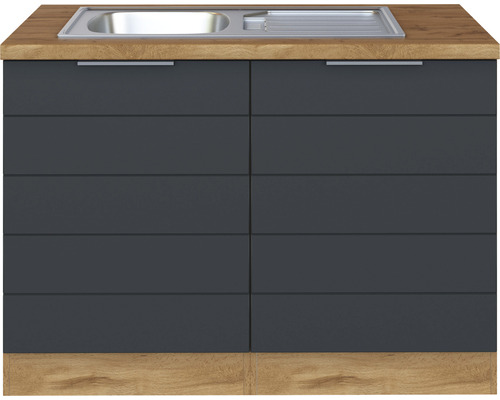 Spülenunterschrank mit Spüle und zwei Türen