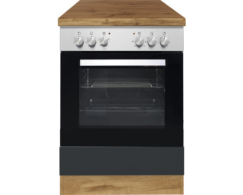 Freistehender Herd mit Kochfeld und Backofen