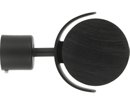 Embout cercle en bois pour Loft Black Line noir Ø 28 mm 1 pce