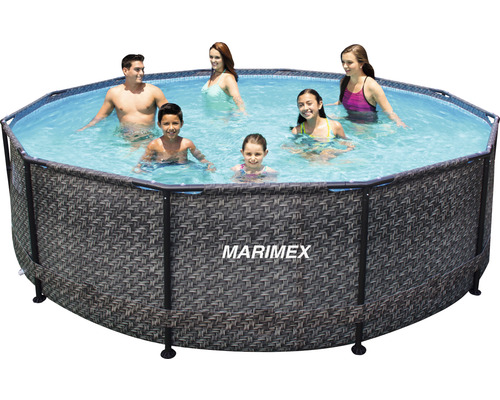 Piscine tubulaire Marimex avec des personnes dans l''eau