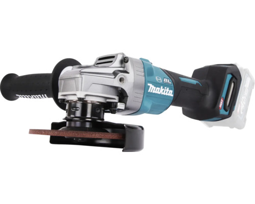 Makita Akku-Winkelschleifer mit Schleifscheibe und Zusatzhandgriff