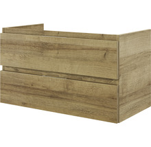 Waschtischunterschrank Pelipal Xpressline 4035 BxHxT 86 x 48,2 cm x 43,5 cm Frontfarbe eiche riviera 4035.478602