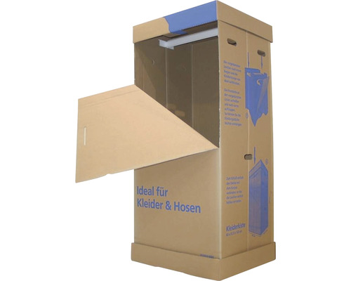 EMBALLAGE CARTON PENDERIE POUR DEMENAGEMENT , STOCKAGE , 500 x 500 x 1350  mm