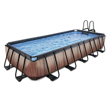 Piscine rectangulaire avec échelle pour le jardin
