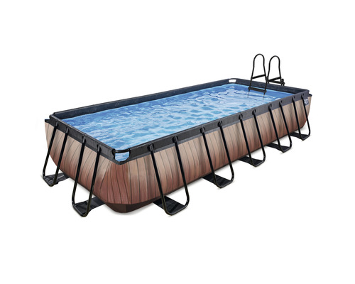 Piscine rectangulaire avec échelle pour le jardin