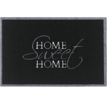 Tapis anti-salissures Home Sweet Home noir-gris 40x60 cm