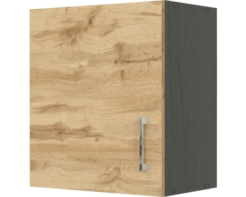 Hängeschrank Held Möbel Sorrento BxTxH 50 x 34 x 57 cm Frontfarbe eiche hell matt Korpusfarbe grau