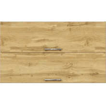 Façade d''armoire de cuisine avec structure en bois et poignées