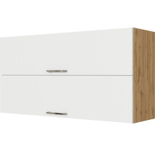 Armoire suspendue avec deux portes et poignées