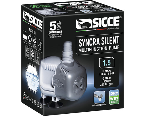 Pompe multifonction Sicce Syncra Silent dans son emballage