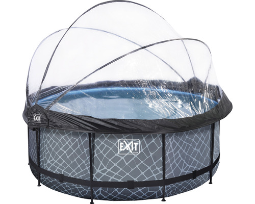Piscine ronde avec couverture