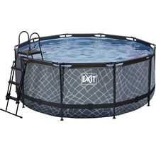 Piscine hors sol ronde avec échelle