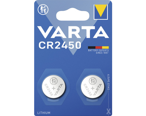 Pile bouton Varta CR 2450 2 pièces