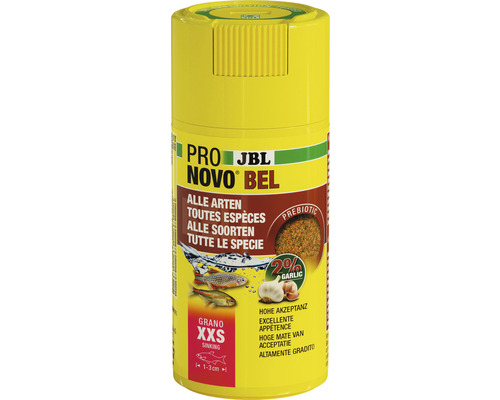 Aliments en granulés JBL PRONOVO BEL GRANO Taille XXS 100 ml Aliment pour poissons JBL Pro Novo Bel pour toutes les espèces de poissons