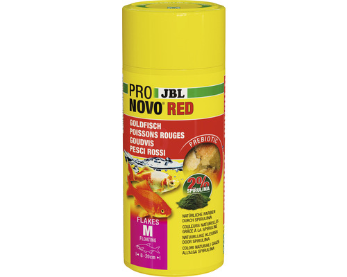 Aliments en flocons JBL PRONOVO RED FLAKES Taille M 250 ml