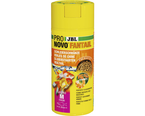 Granulatfutter JBL PRONOVO FANTAIL GRANO Gr. M 250 ml JBL Pro Novo Fantail Fischfutter für Schleierschwänze