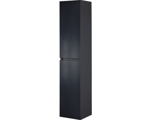 Armoire haute Sanox Frozen 3D couleur de façade noir mat 35 x 170 x 35 cm 75112132