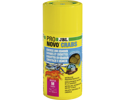 Nourriture en comprimés JBL PRONOVO CRABS WAFER Taille M 100 ml JBL Pro Novo Crabs Nourriture pour crabes et crevettes