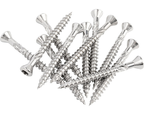Vis à tête fraisée pour terrasse avec empreinte étoile 5x50 mm acier inoxydable A2 100 pièces Vis à tête fraisée pour terrasse avec empreinte étoile 5x50 mm acier inoxydable A2 100 pièces