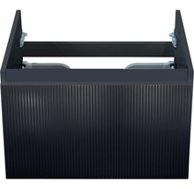 Waschtischunterschrank Sanox Frozen 3D BxHxT 60 x 40 x 45 cm Frontfarbe schwarz matt