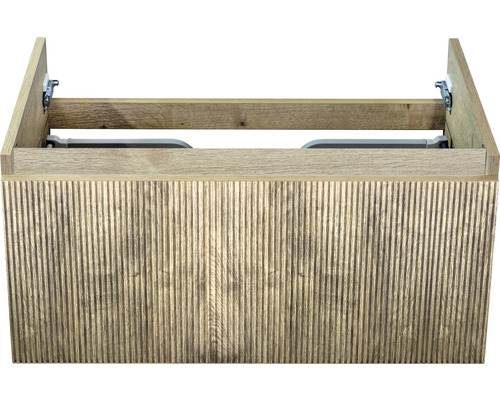 Waschtischunterschrank Sanox Frozen BxHxT 80 x 40 x 45 cm Frontfarbe französische eiche Waschtischunterschrank Sanox Frozen BxHxT 80 x 40 x 45 cm Frontfarbe französische eiche