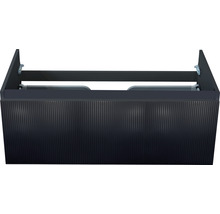 Waschtischunterschrank Sanox Frozen 3D BxHxT 100 x 40 x 45 cm Frontfarbe schwarz matt