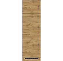 Armoire réfrigérateur Held Möbel pour réfrigérateur encastré 88 Sorrento lxpxh 60x60x200 cm chêne clair mat démontée tirant réversible (montage à gauche ou à droite)