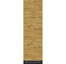 Meuble de cuisine avec trois tiroirs et aspect bois