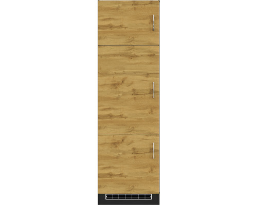 Meuble de cuisine avec trois tiroirs et aspect bois
