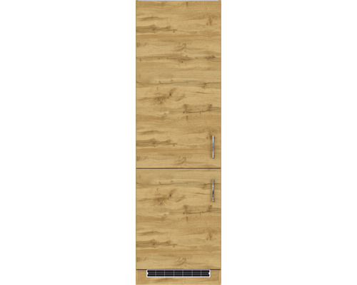 Meuble de cuisine avec deux tiroirs et poignées design bois