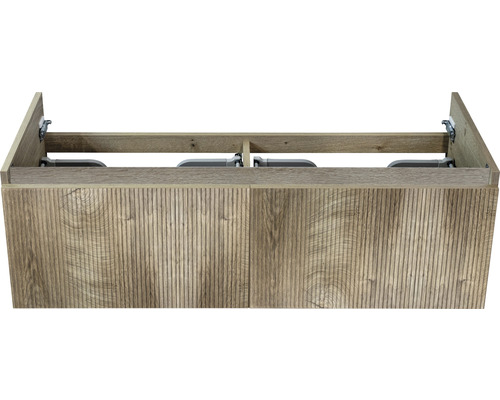 Meuble sous-vasque Sanox Frozen couleur de façade grain oak 120 x 40 x 45 cm Meuble sous-vasque Sanox Frozen couleur de façade grain oak 120 x 40 x 45 cm